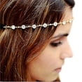 thumbnail image 1 of Diademas tipo cadena HUOGUO Gold con capas colgantes para mujer, 1 of 3