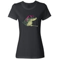 thumbnail image 3 of Inktastic Sunny Gator in Pink Sunglasses Women's T-Shirt, 3 of 5