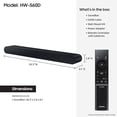 thumbnail image 2 of SAMSUNG S60D 5.0ch Soundbar w/Wireless Dolby Atmos Audio, All-in-One Design, Q-Symphony, SpaceFit Sound Pro, Adaptive Sound, Game Mode Pro with Alexa Built-in, HW-S60D/ZA (Newest Model), 2 of 5