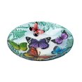 thumbnail image 2 of Hometrends Bain D'oiseaux Butterfly En Verre Avec Support, 2 of 8