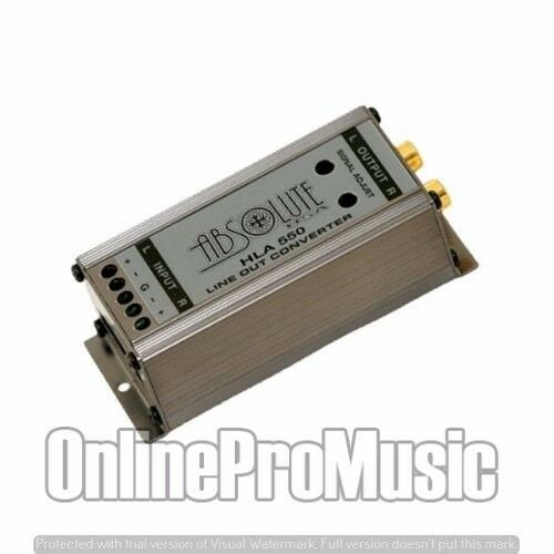 Absolute HLA550 2 Channel High Level to Low Converter Line Output w/ Ground Loop