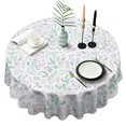 thumbnail image 1 of Wild Botanical Farmhouse Round Table Cloth,Wrinkle Free Table Cover with Polyester,Waterproof Reusable Tablecloths for Weeding Birthday Tea Party Decorations (Round,60x60inch), 1 of 6