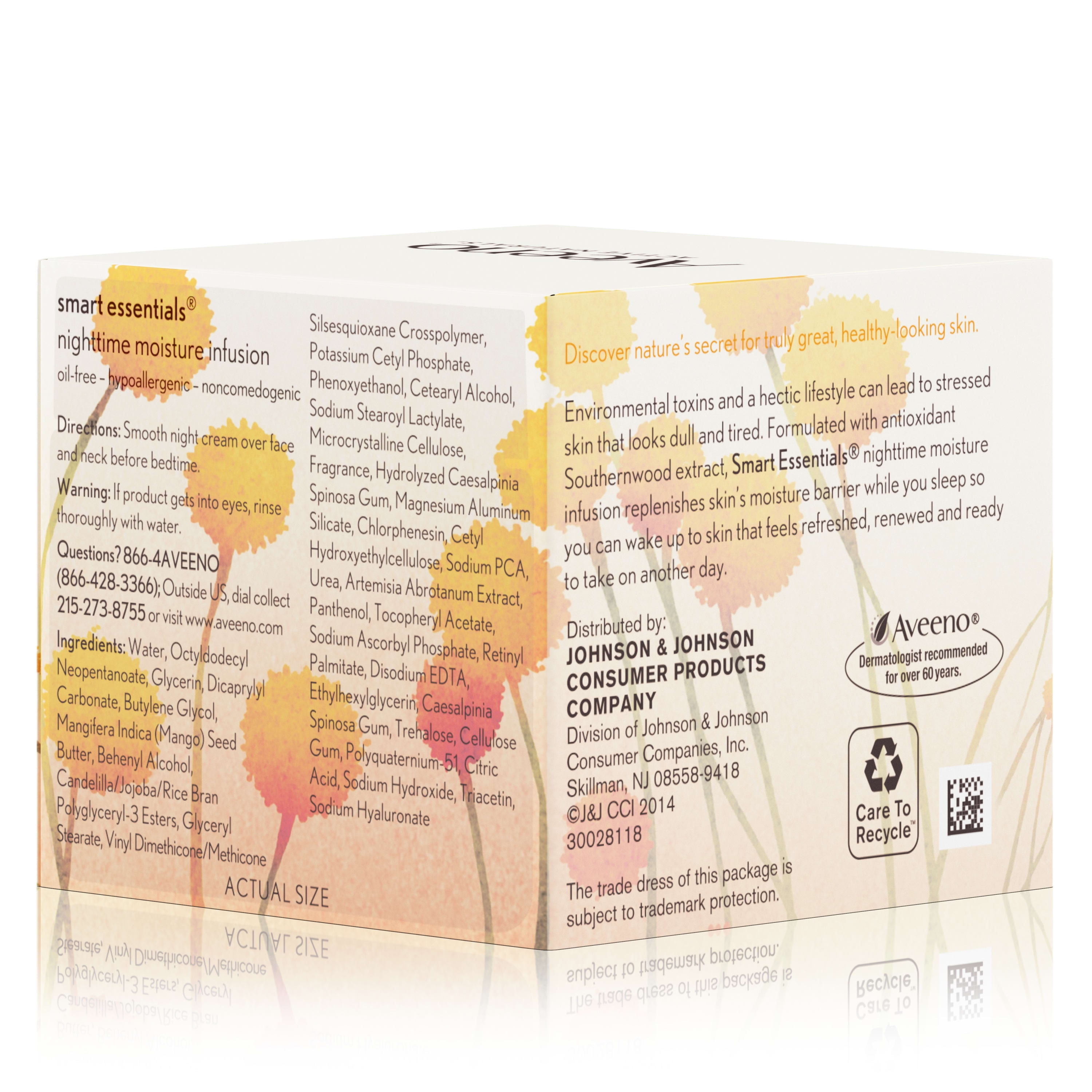 aveeno smart essentials nighttime moisture infusion