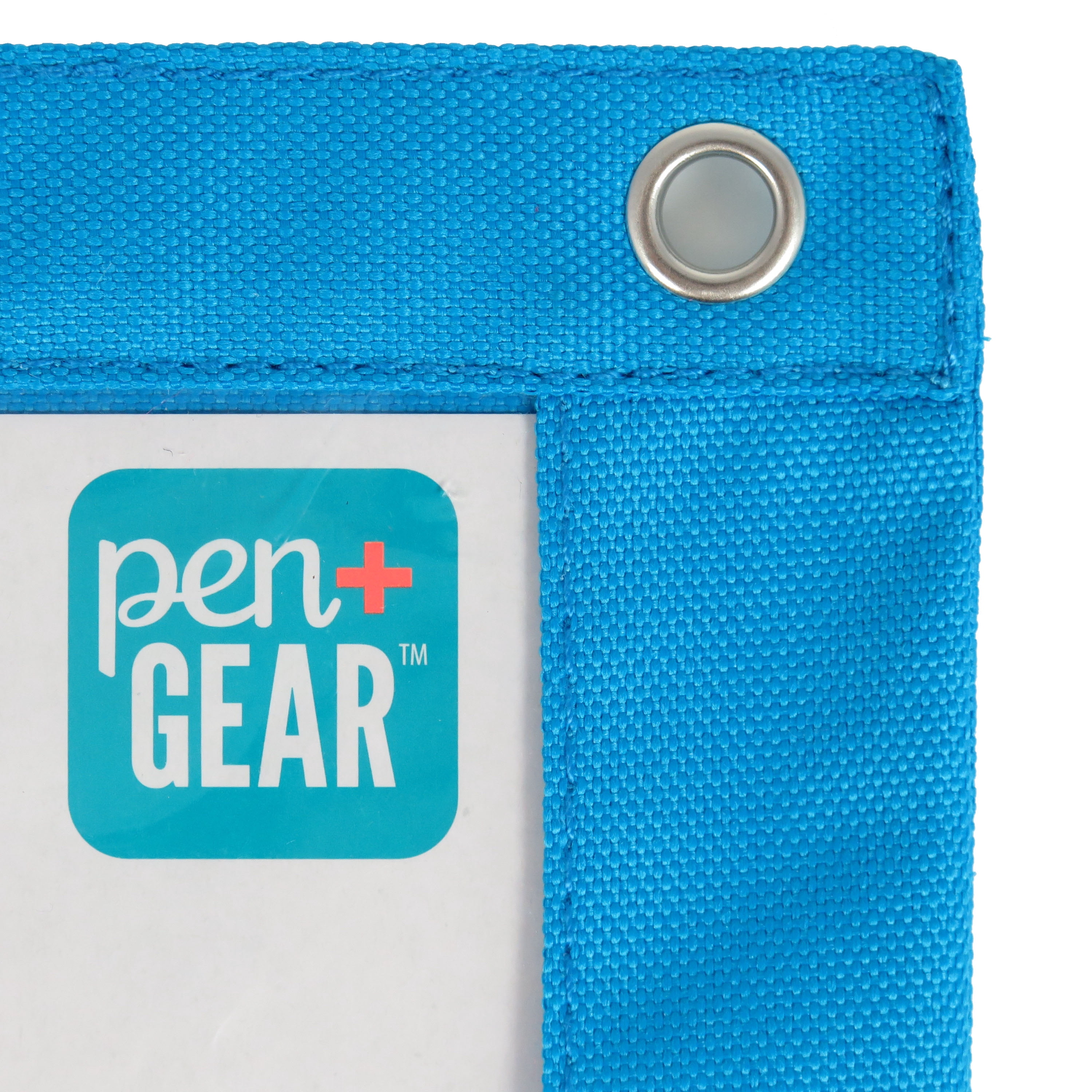 Pen + Gear Blue Solid Polyester Zipper Binder Pouch