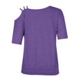 thumbnail image 4 of Camiseta informal con hombros caídos y manga larga a la moda para mujer Pompotops hfajkhk132794, 4 of 4