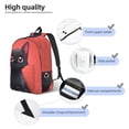 thumbnail image 3 of Disketp Cute Black Kitten Cartoon print Canvas Backpack Lightweight Travel Daypack Student Rucksack Laptop Backpack-Medium, 3 of 5