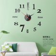 thumbnail image 1 of Big  DIY 3D Analog Wall Sticker Clock Up With Mirror Surface Decoration Home Decor 12CM, 1 of 5