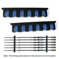 thumbnail image 4 of 1 Pair Horizontal Fishing Rod Rack Wall-mounted Fishing Pole Holder, 4 of 6