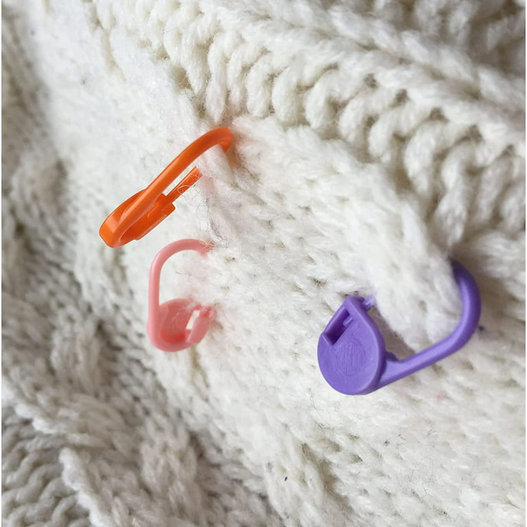 E-Uli Stitch Markers 150 Pieces Knitting Crochet Locking and 3 Pcs Big Eye  Needles for Knitting Crochet Locking Yarn Counter Needle Clips 10 Colors  Plastic (Color Ship Randomly) 