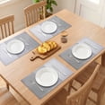 thumbnail image 3 of Unique Bargains Rectangle 6 Pack Gradient Plastic Table Mats Gray 17.7x11.8inch, 3 of 6