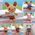 thumbnail image 2 of Children Gift Cute Schoolbag Accessories Ornament Animal Stuffed Toys Car Key Holder Bear Key Chain Bunny Plush Keyring Key Ring Rainbow Rabbit Plush Keychain F, 2 of 8