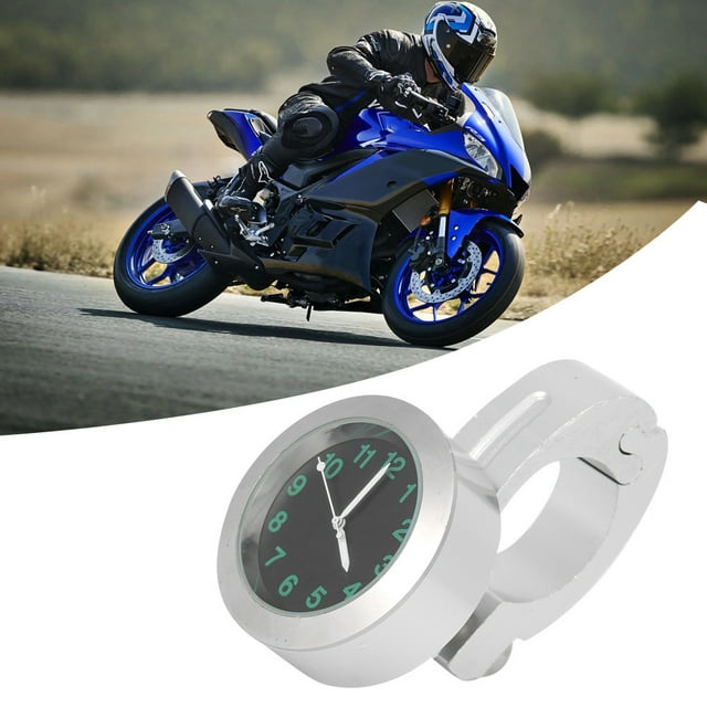 Motorcycle Handlebar Mount Clock Metal Hand Grip Bar Watch Accessory for Motorcycles