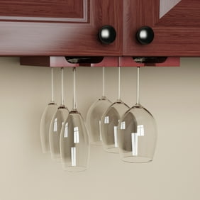 Fox Run Brands Wood Hanging Wine Glass Rack Set Of 4 Walmart Com