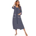 thumbnail image 4 of Vestido de noche para mujer, camisones a media pantorrilla, ropa de salón informal suelta Irfora Aqua/Extragrande, 4 of 7