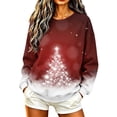 thumbnail image 2 of Purcolt Women's Christmas Sweatshirt Casual Crew Neck Loose Fit Long Sleeve Pullover Tops Ladies Fall Fashion Comfort Sweaters Outfits, 2 of 8