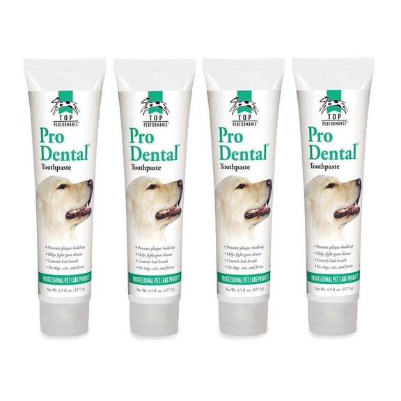 Pet Toothpaste Dog Cat Dental Grooming Care Beef Flavored Oral Paste 4.5oz Tubes (Four Tubes)