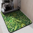 thumbnail image 2 of Washable Rubber Boho Style Vintage Floral Dish Drying Mats for Kitchen Counter Home Large Coffee Bar Pad Accessories and Decor for Utensils Stemware 18''x24'', 2 of 7