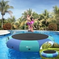 thumbnail image 2 of Goplus 15FT Inflatable Water Bouncer Splash Padded Water Trampoline Blue & Green, 2 of 9