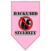 Backyard Security Screen Print Bandana Light Pink Large