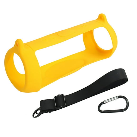 Lightweight Speaker Cover Compact Silicone Protective Case Cover for JBL Charge 5 Bluetooth Speaker, Yellow