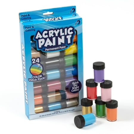 Permanent Acrylic Paint, 24 Pack by Horizon Group USA - Walmart.com