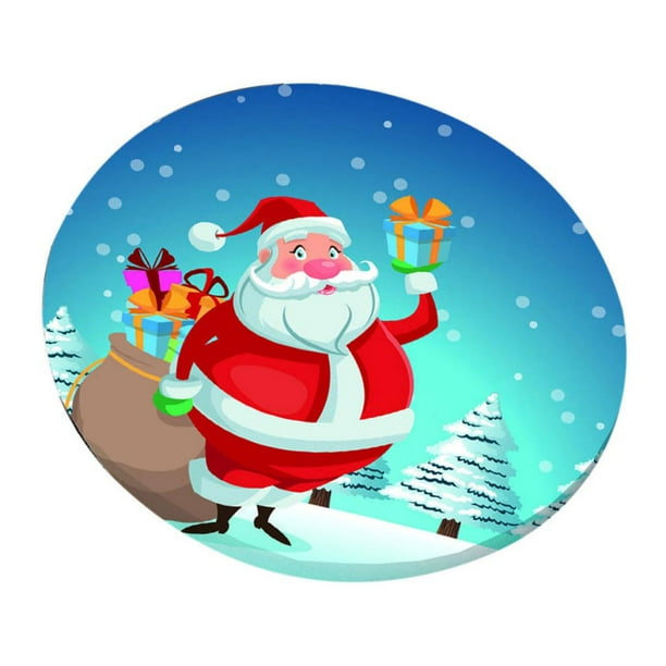 Mantel navideño decorativo con estampado 3D, mantel navideño resistente y a las arrugas para mesas UNA BLESIY Mantel con estampado navideño