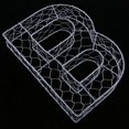 thumbnail image 3 of Romantic Iron Alphabet R Frame Wire Wreath Succulent Pot Wedding Decor, 3 of 6