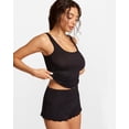 thumbnail image 5 of Shorts SOULVOR Modal Acanalado con Cintura Doblada Negro Mediano, 5 of 5