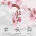 thumbnail image 3 of Pink Blossom Branches Soft 100% Cotton Towel, High Absorbency, Single Pack, 16" x 28", 3 of 7