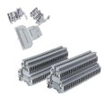 thumbnail image 1 of 50 Pcs Ukk3 Din Rail Double Level Dual Row Terminal Block 500v 25a 28-12awg Gray, 1 of 4