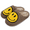 Brown, variant on Smiley Face Slippers (Unisex), Slip Resistant, Slide-On House Shoes, Yellow (US Womens 8 / Mens 6.5)