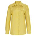 thumbnail image 5 of OSOLU Long Sleeve Shirts For Women Striped Long Sleeve Button Up Shirts Business Work Wear For Office Lady Stylish Tops, 5 of 6