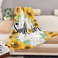 thumbnail image 4 of Sunflower Baby Throw Blanket Small Spring Summer Flower Blanket for Toddler Infant Pet Crib Stroller Blanket Soft Lightweight Fuzzy Fleece Cozy Plush Blankets Yellow Floral Blanket Decorative 30x40, 4 of 6