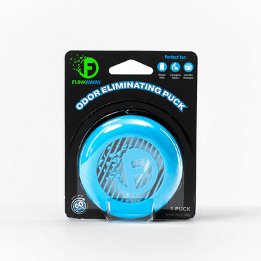Funkaway Odor Eliminator Puck with Stick-On Design, Air Freshener, Deodorizing Sachet Inside, for Diaper Pails, Hampers, Trash Cans, 1 Pack
