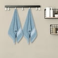 thumbnail image 6 of NOMADIC NOOK 4 Pack Plaid Hand Towels, Soft Towel Set for Bath, Hand, Face, Gym and Spa Blue/Pink 14" x 30", 6 of 8
