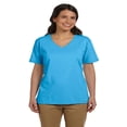 thumbnail image 1 of Hanes T-Shirt Col en V Coupe Décontractée pour Femmes ComfortSoft, Style 5780, 1 of 1