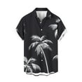thumbnail image 2 of Yieetim Men's Shirts Short Sleeve Button Down Shirts, Small V-Neck Vintage Shirts, Quickly Dry Hawaiian Shorts Shirts,Tropical Holiday Beach Stylish,Swim Shirts For Surfing XL, 2 of 7