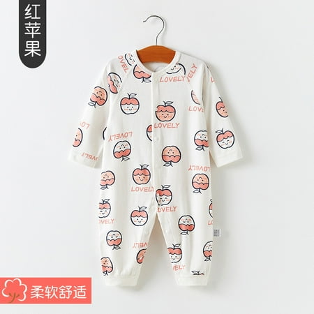 

QWZNDZGR Cotton Baby One-Piece Clothes Spring Summer And Autumn Thin Air Conditioning Clothes Baby Pajamas Long-Sleeved Rompers Climbing Clothes Newborn Clothes