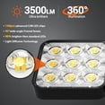 thumbnail image 2 of Luces solares WDTPro 2025 Outdoor Flood 3500 LM, paquete de 2, 2 of 8