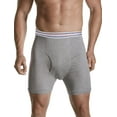 thumbnail image 2 of Harbor Bay by DXL Big and Tall Men's Boxer Briefs, Grey, 5XL, Pack of 3, 2 of 7