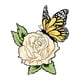 thumbnail image 3 of Camisetas con gráficos clásico para mujeres y adolescentes y niñas, playera de verano con estampado estéticoWomen's Casual Floral Butterfly Graphic Tee - Soft Round Neck Short Sleeve T-Shirt, Lightw, 3 of 7