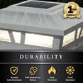 thumbnail image 2 of Classy Caps Oxford Solar Post Cap - Fits 6"x6", 5.5"x5.5", and 5"x5" Posts - White Aluminum, 2 of 10