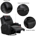Danrelax Massage Recliner Chair, PU Leather Ergonomic Lounge, Vibrating