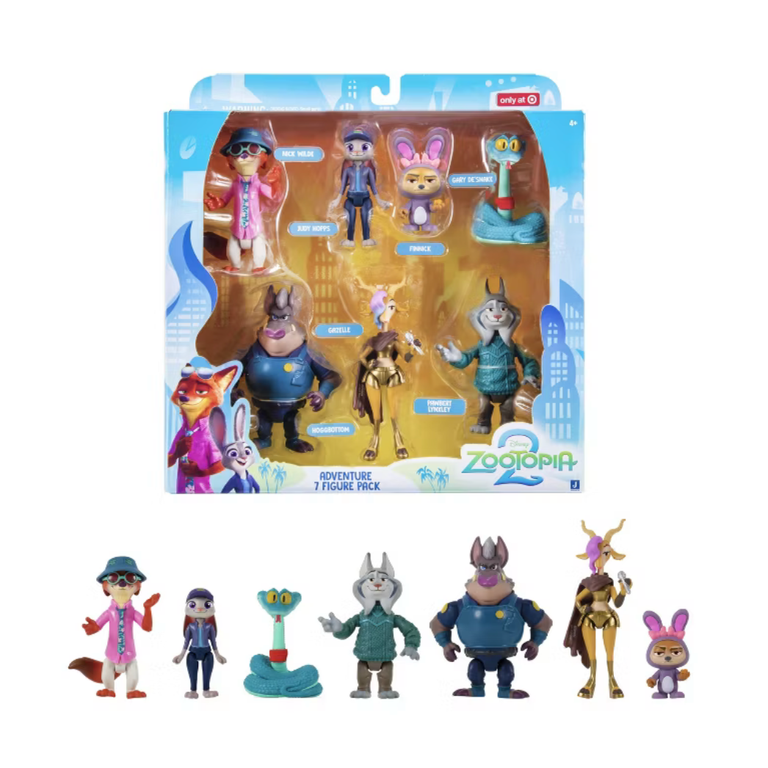 Disney Zootopia 2 Nick Wilde, Judy Hopps, Gary De'Snake, Finnick