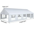 thumbnail image 5 of Dextrus 32’ x 20’ White Heavy Duty Outdoor Canopy, Waterproof Durable, 5 of 5