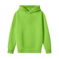 thumbnail image 5 of LTTVQM Toddler Girls Hooded Sweatshirts 4-5 Long Sleeve Fall Winter Cute Sweatshirt Lightweight Pullover Tops with Pockets Fashion Hoodie for Girls Fluorescent Green 4-5 Years, 5 of 5