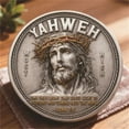 thumbnail image 6 of MORESEC under $5 Religious Commemorative CoinFlat Metal Collectible Souvenir with Scripture Engraving, Inspirational Gift for Christian Faith Believers, Keepsake Token of Encouragement, 6 of 7