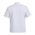 thumbnail image 3 of Domuza Chef Jackets for Men Women Food Service Short Sleeve Chefs Coat Breathable Classic Chefs Uniforms with Traditional Buttons Restaurant Work Work Wear Apparel White XL, 3 of 3