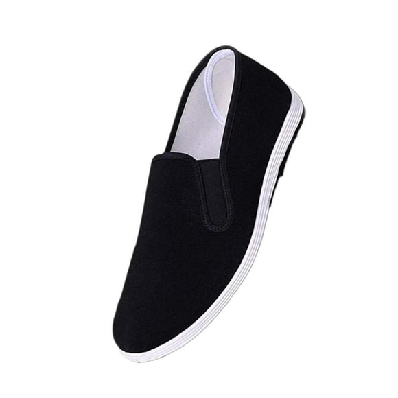 kurtrusly Chinese Traditional Kung Fu Martial Arts Tai chi Slipper Shoes Black 43