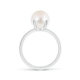 thumbnail image 2 of ANGARA Classic Solitaire Freshwater Cultured Pearl Ring in 925 Sterling Silver for Women | June Birthstone, Birthday, Anniversary, Jewelry Gift for Women | Pearl Ring, 2 of 5